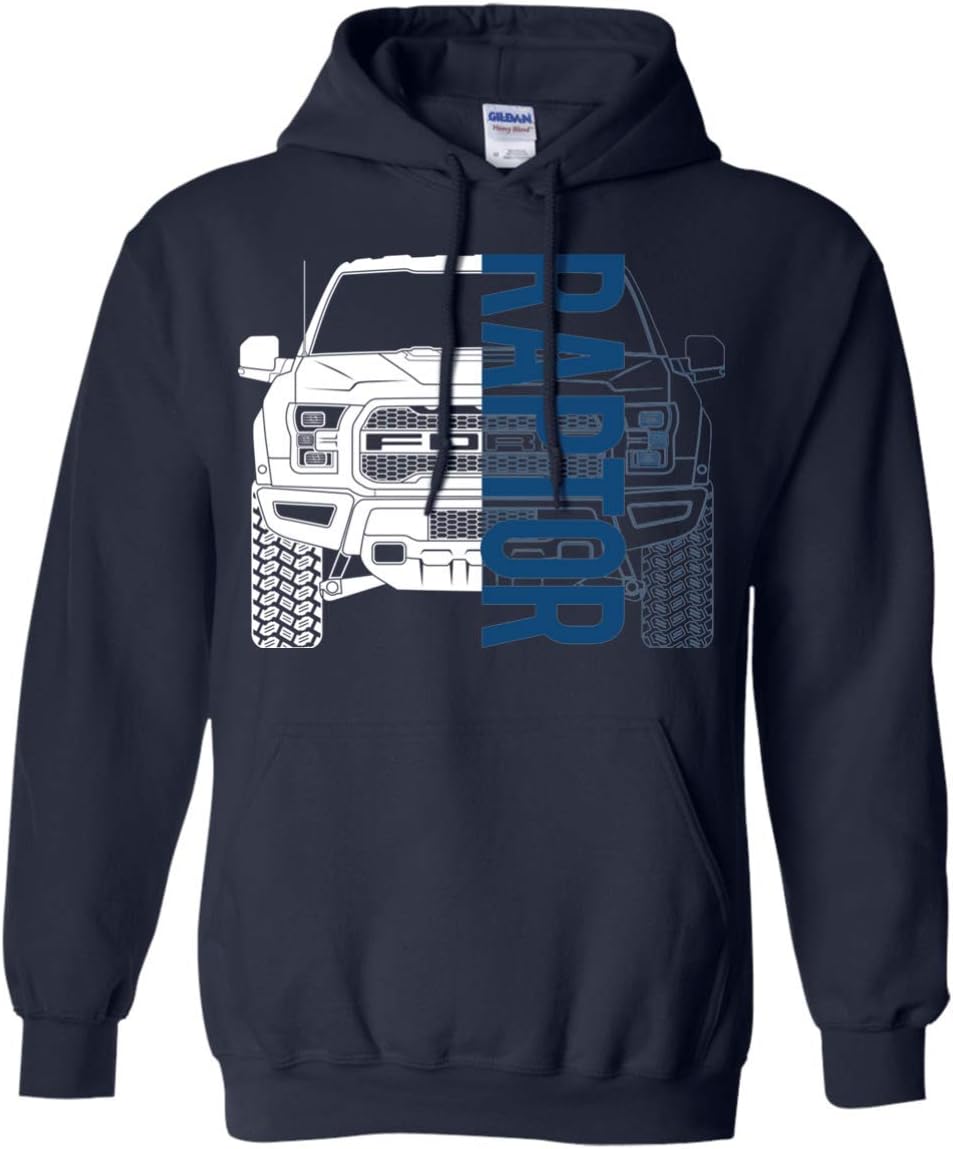 WheelSpinAddict Men's Raptor F-150 F150 Truck Hoodie