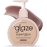 Glaze Super Gloss Color Conditioning Gloss – Honey Blonde for Medium to Dark Blonde Hair – Rinse Out Semi-Permanent Hair Gloss that Enhances Color and Boosts Shine & Hydration