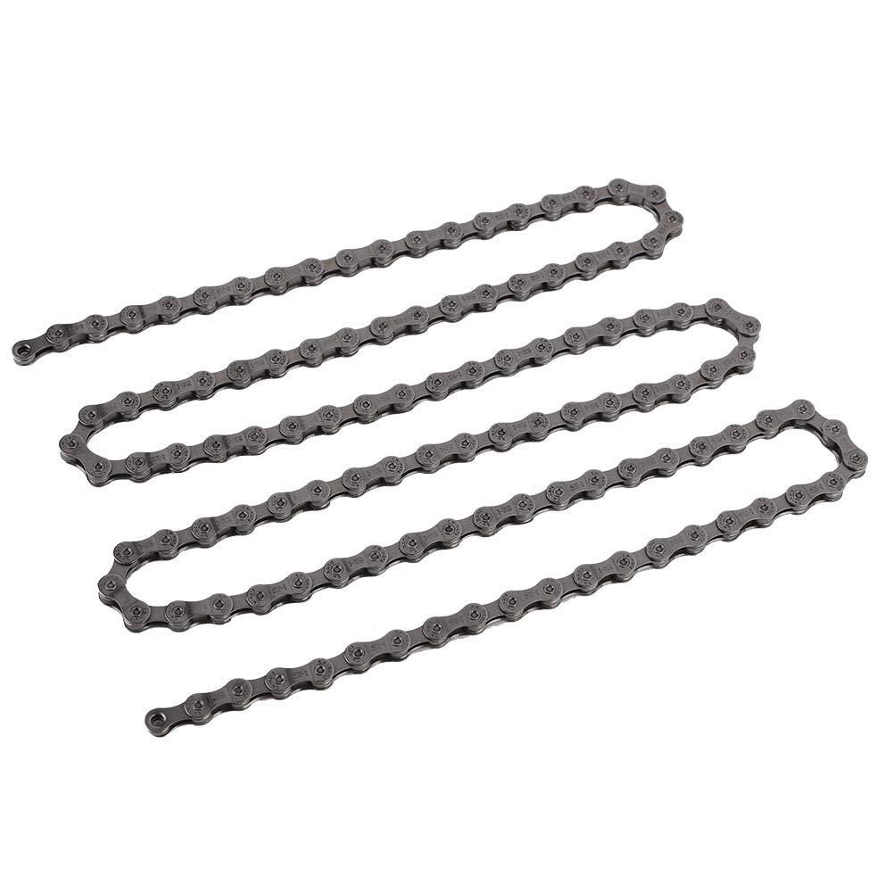 VGEBY Bicycle Chain, Steel Mountain Bike Chain Universal 9/27 Speed Bicycle Chain Magic Buckle Wear Resistant Road Bike Chain Suitable for Various Types of Bicycles