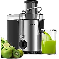 Juicer Machine, SiFENE 500W Centrifugal Juicer Extractor with 3" Wide Feed Chute for Vegetable and Fruit, Juice Maker with 3-