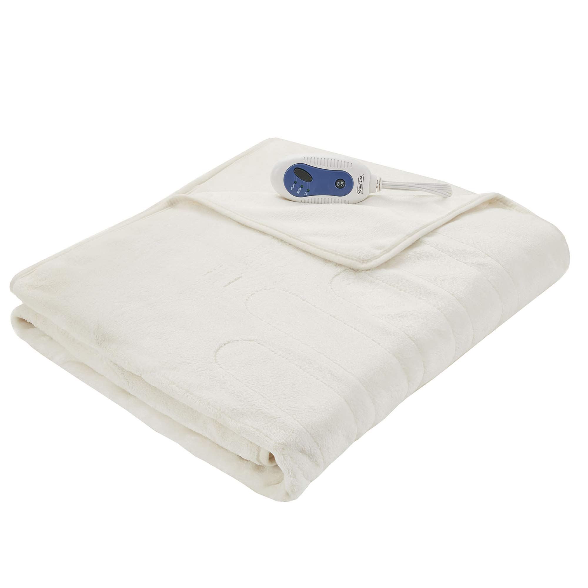 Beautyrest Foot Pocket Soft Microlight Plush Electric Blanket Heated