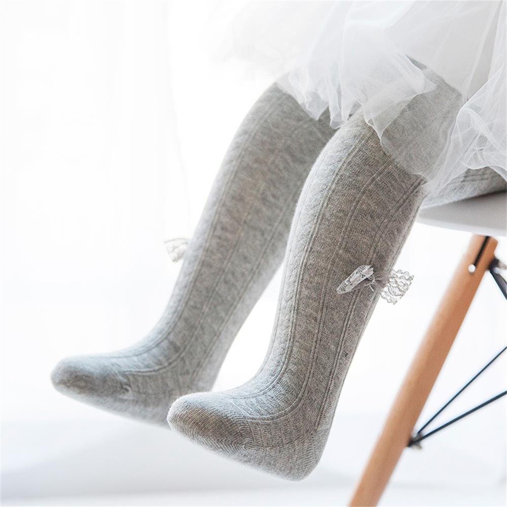 Udobuy 3 Pairs Baby Girls Toddler Leggings Pants Tights Panties Stockings Lace Bowknot Leggings Stocking Pants