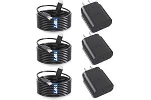 Samsung Super Fast Charger,3 Pack Type C 25W USB C Wall Charger Fast Charging with 10FT Long Type C to C Cable for Samsung Ga