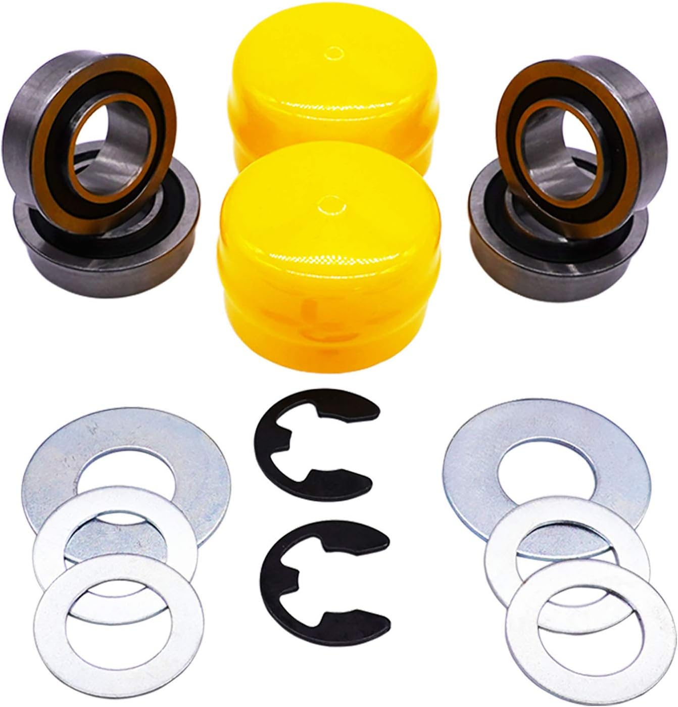 Amazon Com Aipico Front Wheel Axle Hardware Kit Bushing To Bearing Conversion Kit Replacement For John Deere 102 115 125 135 145 La140 La145 L120 L130 Automotive