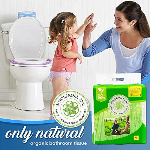 WHOLEROLL-Organic-Bamboo-Toilet-Paper-Strong-3-Ply-Hypoallergenic-for-Sensitive-Skin-Compostable-Tree-Free-and-Biodegradable-All-Natural-Eco-Friendly-Bath-Tissue-Septic-Safe-18-Count-Big-Rolls