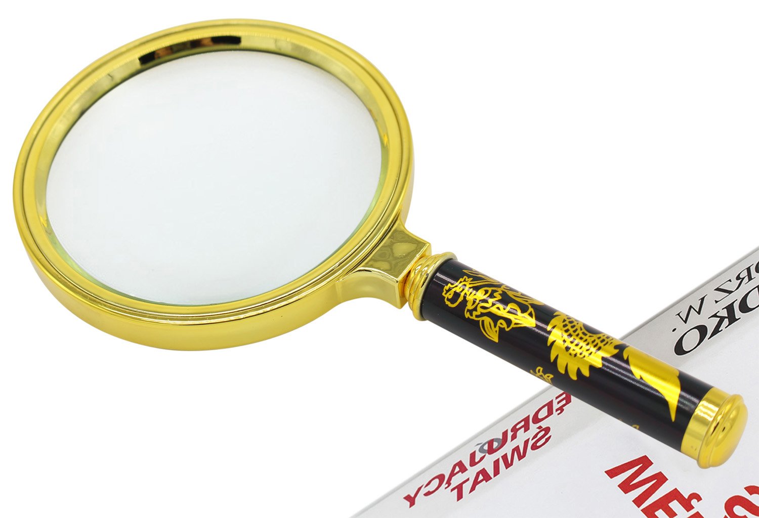 90mm Handheld 5X Loupe Magnifier Magnifying Glass Lens