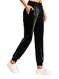 Conceited Velvet Joggers for Women - Soft Warm