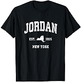 Jordan New York NY Vintage Athletic Sports Design T-Shirt