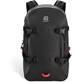 RIVONOVA Premium IPX7 Airtight Waterproof Backpack for Kayaking Black | Boating, Paddle Boarding, Fishing Gift for Men, 30L with Resin Zipper, Rugged Gear Protection Submersible Backpack