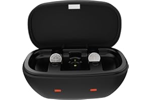 Wokyo Rechargeable 312 Hearing Aid Batteries and Charger, Hearing Aid Charger Travel Case for 312 Hearing Aid Amplifiers Battery Charger with 2 Pack 312 Button Rechargeable Batteries