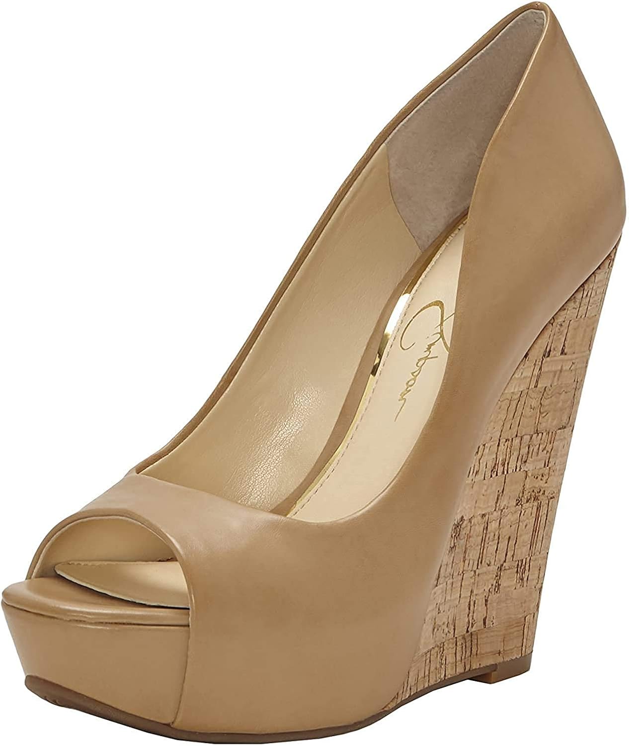 jessica simpson cork wedges