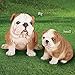 Collections Etc Realistic Bulldog Figurine Statue for Dog Lovers - Decorative Dog Décor for Yard, Garden or Home, Big
