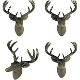 SGYUNQ Deer Cabinet Knobs, Animal Drawer Knobs for Dresser Drawers, Cabinet Knob Pulls for Wardrobe Cupboard Home Kitchen Decorative, 4PCS