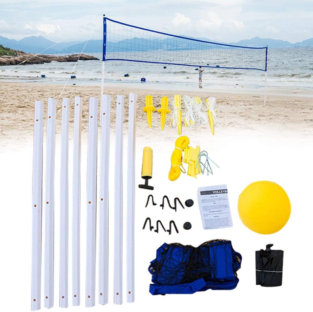 Professionelles Tragbares Volleyballnetz-Set Für Garten, Strand & Rasen – Verstellbare Höhe, Kein Aufbau Nötig!