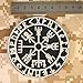 Glow Dark Vegvisir Viking Compass Norse Rune Morale Tactical Sew Iron on Patch