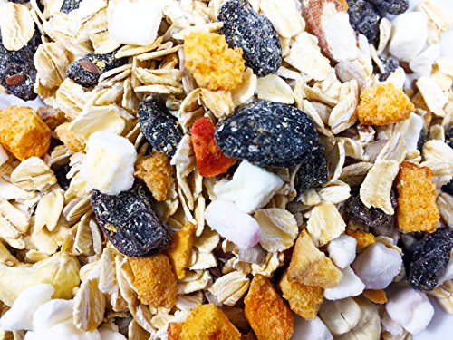 50% Nuts, Fruits and Seeds Muesli - No Sugar Added All Natural Muesli Cereal (Apple & Apricot)