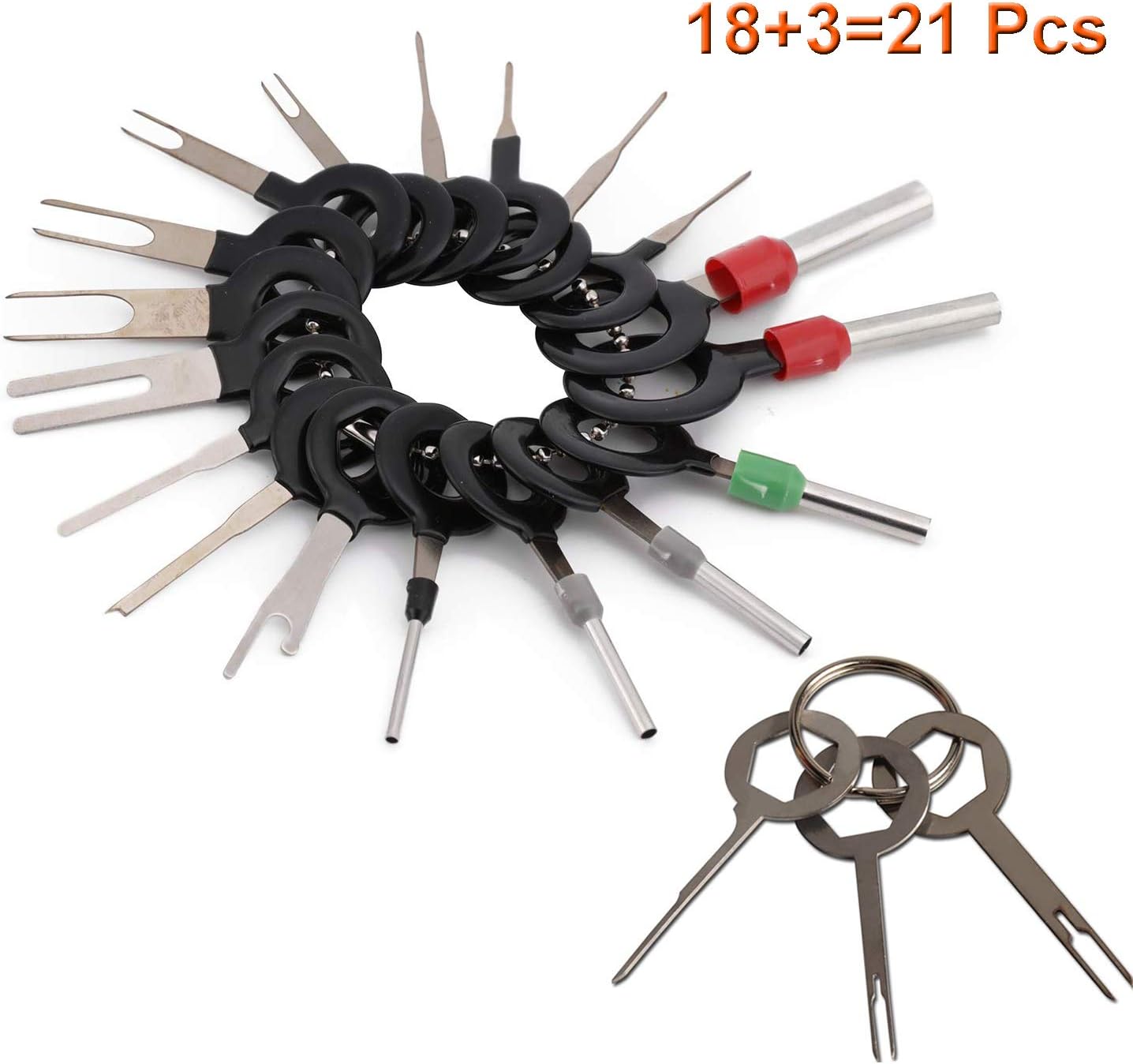 YAxis 21pcs Auto Terminals Removal Key Tool Car Pin Extractor