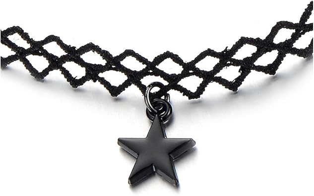 Coolsteelandbeyond Tatouage Collier Choker Noir Collier