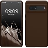 kwmobile Case Compatible with Google Pixel 7 Case - TPU Silicone Phone Cover with Soft Finish - Chocolate
