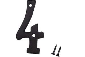 YICC 3 Inch House Numbers, Cast Iron Mailbox Number/Home Address Number, Number 4