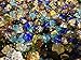 Czech Glass Pressed Flower Cup Bead Mix 100 pc