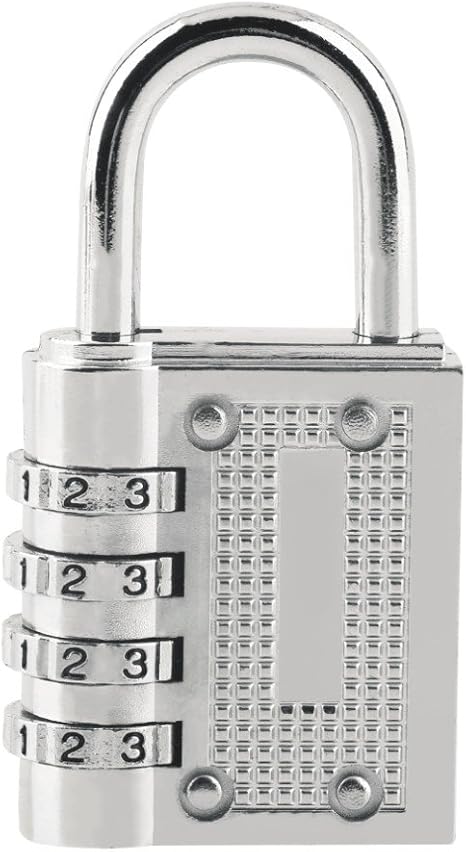 Amazon Co Jp 4桁ダイヤル式南京錠 シルバー 頑強な亜鉛合金製 小型で頑丈 ロック番号変更可 ナンバーロック錠 セキュリティロック 防犯グッズ Fmtlock41 シルバー ホーム キッチン