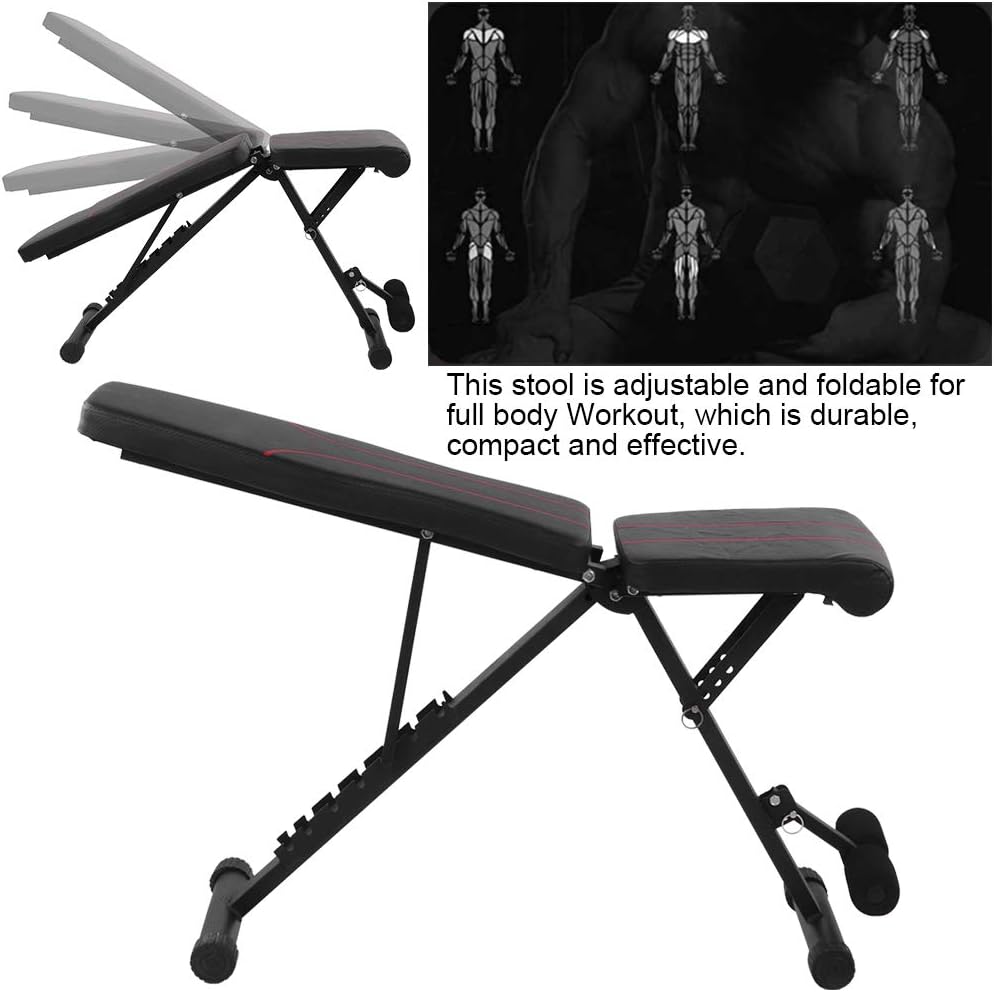 POCREATION Incline Decline Bench, Adjustable Full Body Workout Weight Bench Multi-Purpose Utility Weight Bench Foldable Flat Bench for Home Gym Load Capacity 441LBS: Sports & Outdoors