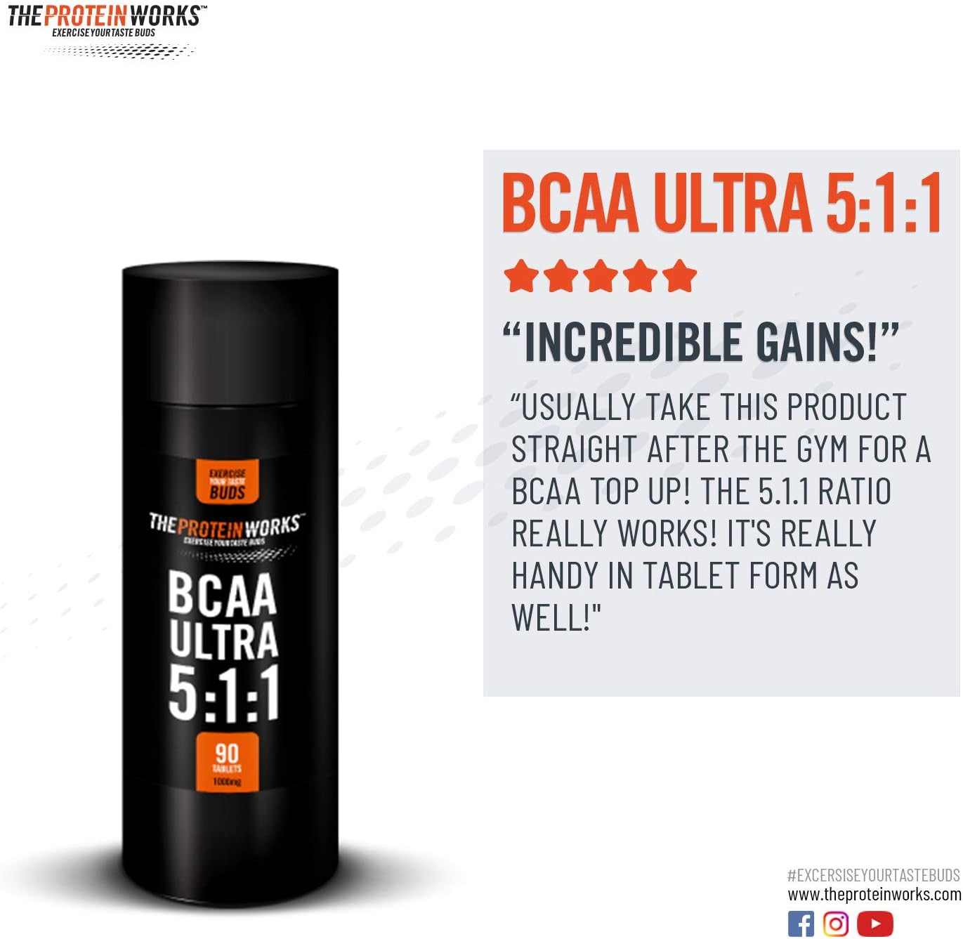 BCAA Ultra, Finest Amino Acids, 5:1:1 Leucine, Isoleucine & Valine, Essential BCAA Supplement, Pre & Post Workout - Image 4