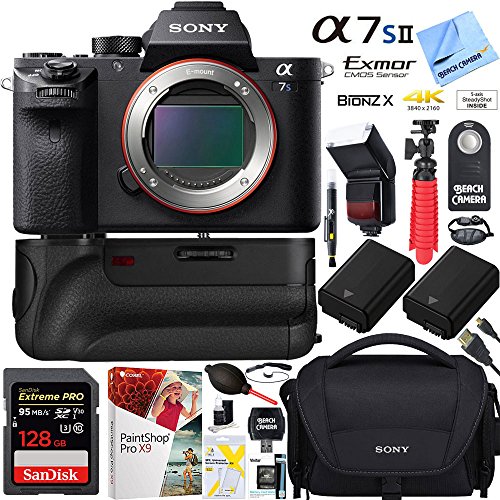 Sony-a7S-II-122MP-Full-frame-Mirrorless-Interchangeable-Lens-Camera-Body-64GB-Battery-Grip-Dual-Battery-Pro-Video-Bundle