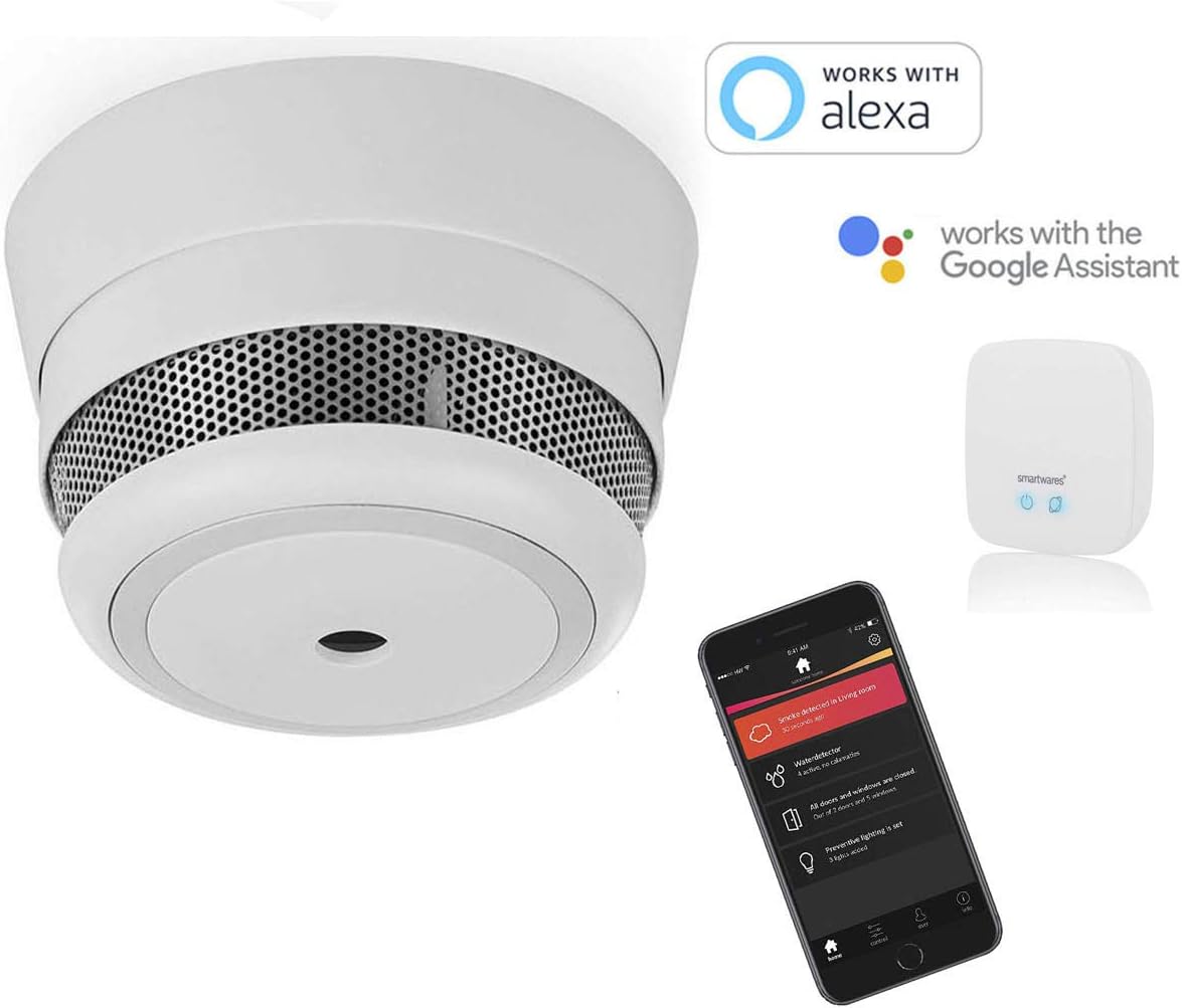 Mini Detector de Humo Inteligente Adicional para la Serie Smart Home Pro en Pack de 2 Unidades – con batería Intercambiable de 5 años: Amazon.es: Hogar