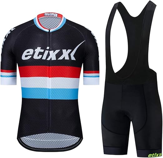 Maglia Ciclismo Uomo Maniche Corte - Tessuto Traspirante, 3 Tasche Posteriori, Per Mountain Bike - Foto 7