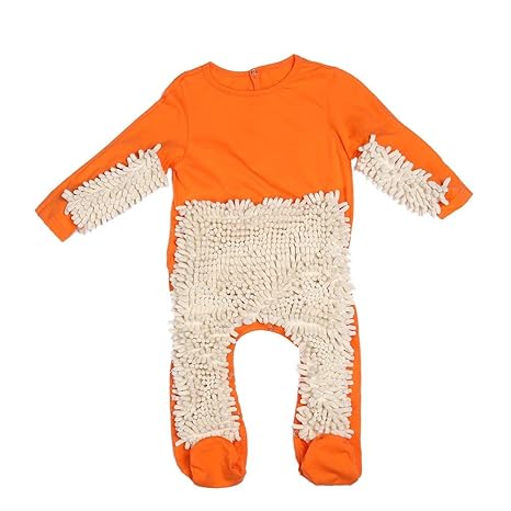 baby crawl mop suit