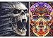 2 Sets 5D Full Drill Diamond Painting Kits for Adults Kids Colored Skull Head DIY Art Supplies Paint Diamonds dotz for Office Home Wall Decor