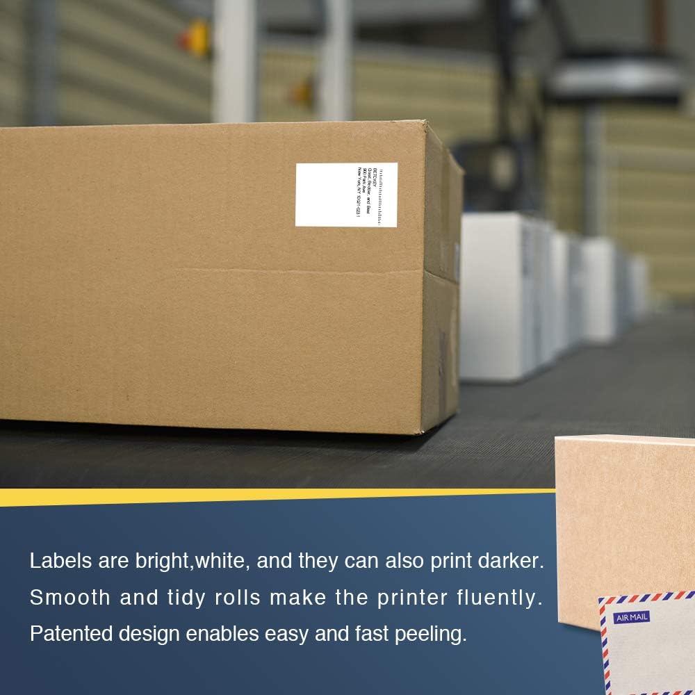 BETCKEY - Compatible DK-2225 Continuous Length 1-1/2" x 100'(38mm x 30.48m) Replacement Labels, Compatible with Brother QL Label Printers [10 Rolls + Two Refillable Cartridge Frame] : Office Products