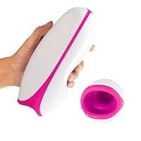 Oral Masturbator Cup, Fovel 10 Vibrations 5 Thrusting Sucking Patterns Electric Male Masturbation Cup Automatic Heating Men Stroker Mouth Sucker Sex Toys USB Rechargeable Waterproof