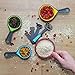 Nlife 8pcs Collapsible Silicone Measuring Cups Measuring Spoons Perfect for Pet Food, Coffee, Supplements, Flour, Grains, Lentils, Spices, Honey, and Liquids