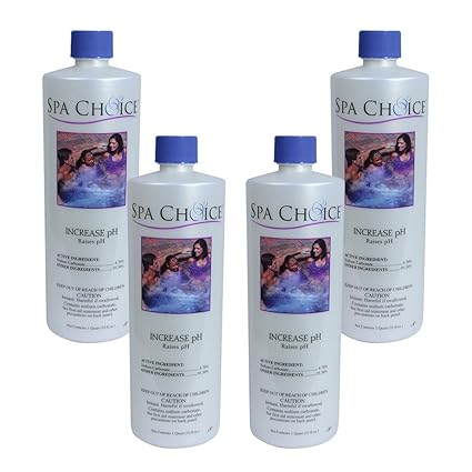 Spachoice 472 3 4011 04 Increase Ph For Spas And Hot Tubs 4 Pack 1 Quart