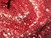 B-COOL Rectangle Sequin Tablecloth Christmas Red Table Cloth 60x102inch Seamless Wedding Red Sequin Fabric Linens Overlay for Mother's Day Valentines Decoration