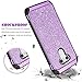 LG G6 Case,LG G6 2017 Case,BENTOBEN Shockproof 2 in 1 Glitter Bling Slim Fit Hybrid Hard Cover Laminated with Sparkly Shiny Faux Leather Chrome Protective Phone Case for LG G6 for Girls & Women Purple
