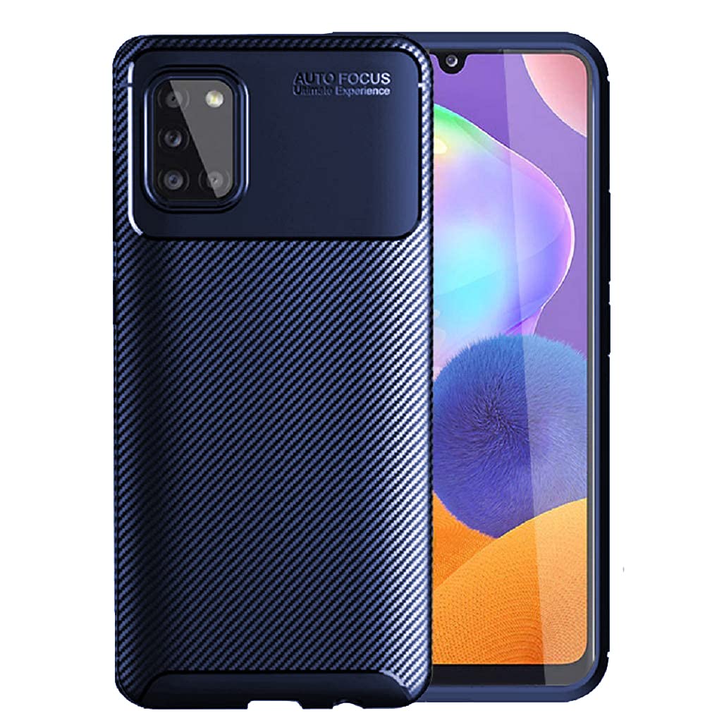 Crombie Silicone Back Cover Compatible for Samsung M31S (Blue) Amazon.in Electronics