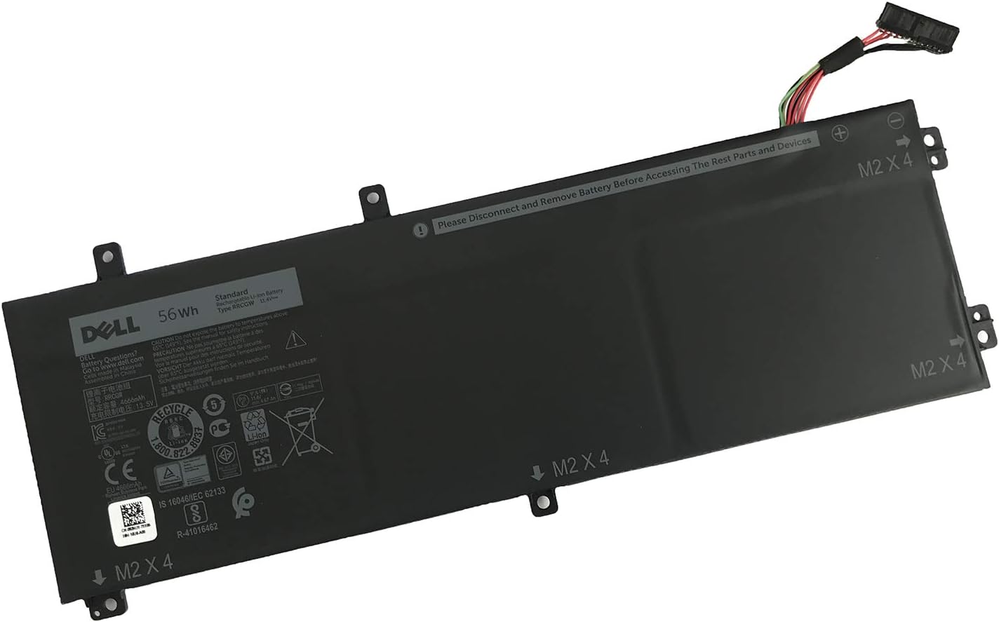 SANISI DELL RRCGW 11.4V 56Wh 3 Cell Battery for DELL XPS 15 9550 DELL Precision 5510 Laptop(This Battery is Small)