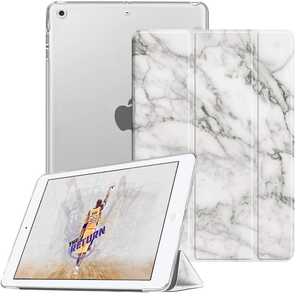 Fintie Case for iPad Mini 3/2 / 1 - Lightweight Smart Slim Shell Translucent Frosted Back Cover Protector Supports Auto Wake/Sleep for iPad Mini 1 / Mini 2 / Mini 3, Marble