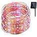 GDEALER Solar Copper String Lights 150LED 49ft Waterproof Starry Copper Wire Lights Ambiance Lighting for Outdoor Landscape Patio Garden Home Christmas Party Wedding Multi Color (1)
