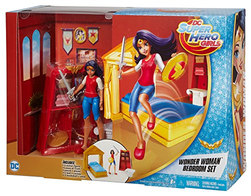 DC Super Hero Girls Wonder Woman Action Figure Bedroom Set, 6"