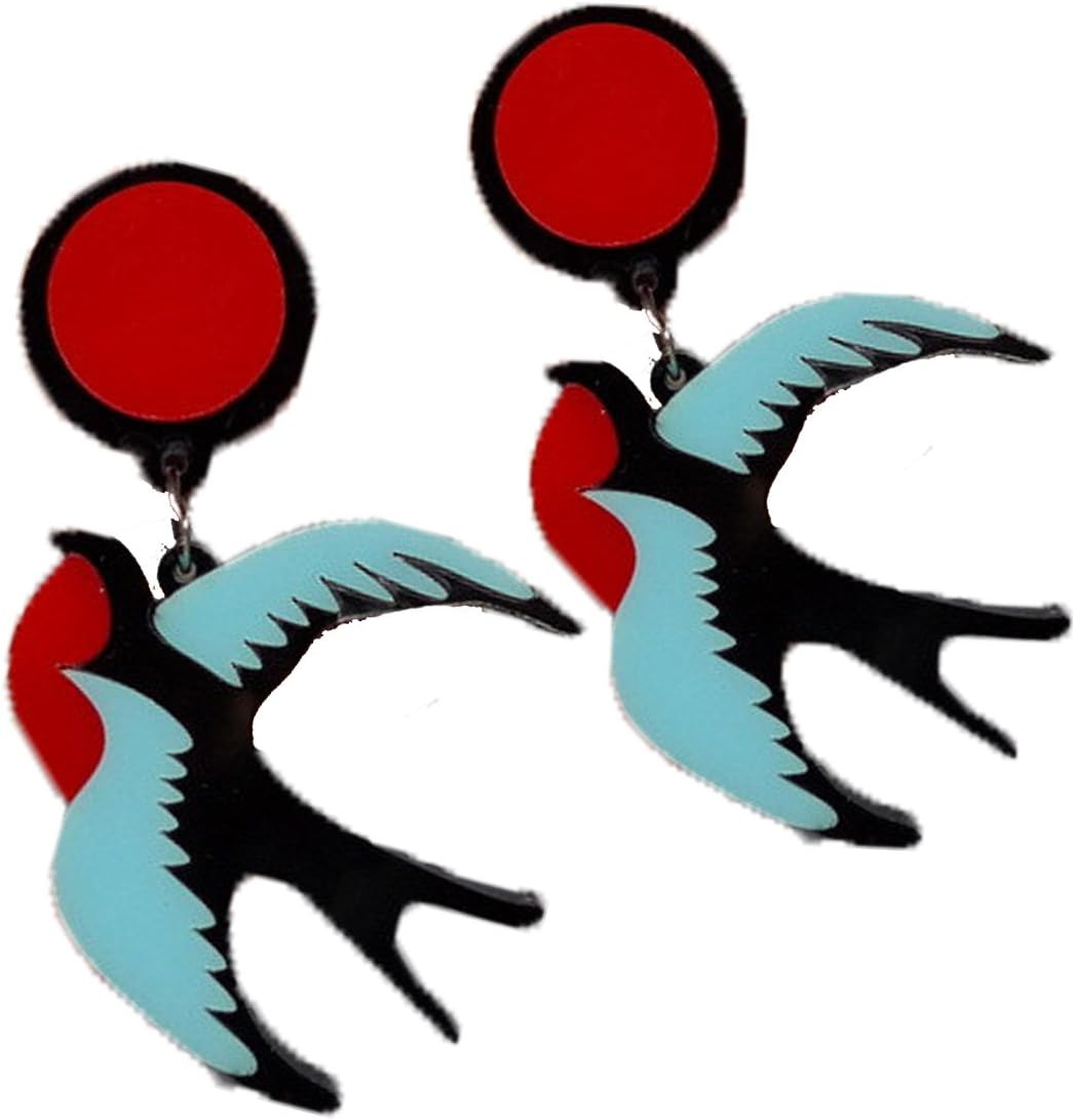 Bird Laser Cut Acrylic Earrings Collection