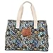 Malirona Women Ladies Canvas Large Capacity Multi-Pocket Tote Shoulder Bags Bohemian Flower Design