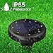 4pcs Solar Lights Outdoor - Solar Ground Lights for Pathway Garden Steps - Auto on When Darkness and Off When Daytime 2 Light Settings Waterproof Work for 20hours - Lit up on Cloudy Day (White)