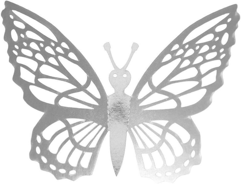 12PCS Butterfly Mirror Decoration Home Room Art 3D DIY Wall Stickers