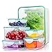 Food Containers with Lids - Easy Snap Lock and BPA Free Clear Plastic Storage Container Set - 100% Leak-Proof Airtight Container - Small & Large Pantry Storage Containers by Empino - 12 Piece Set