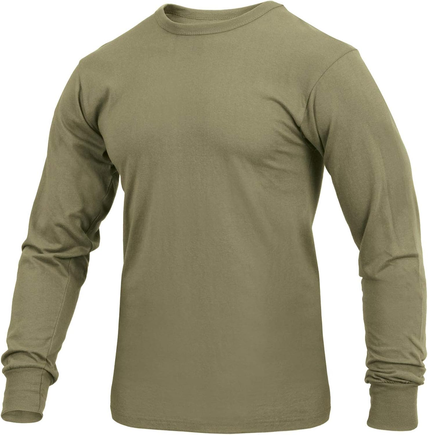 Rothco Long Sleeve Solid T-Shirt: Clothing